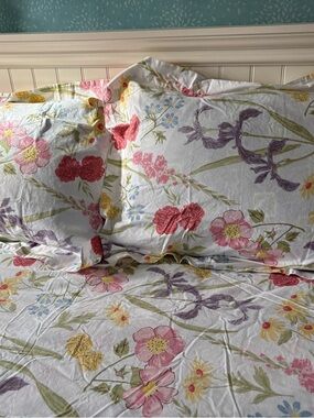 L.L.Bean Queen size Pale Orchid duvet set
